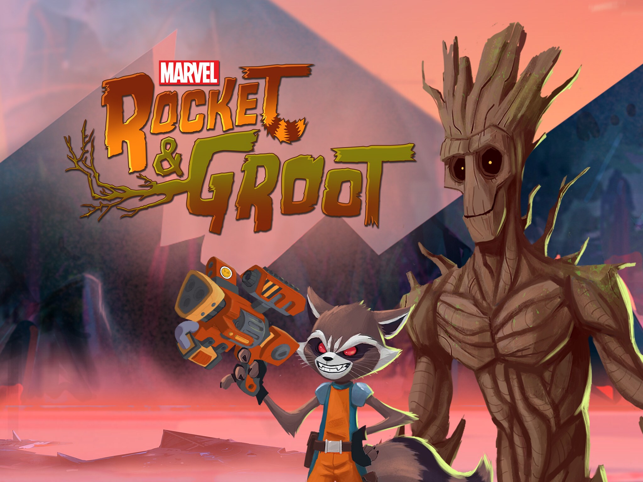Marvel's Rocket & Groot Shorts